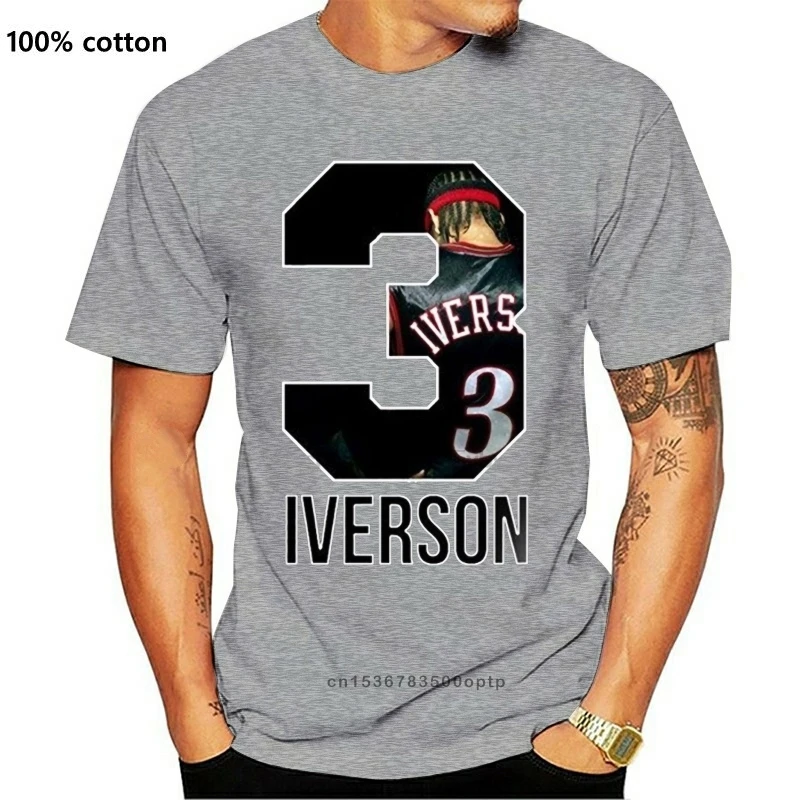 Vyriški Allen Iverson, T Marškinėliai trumpomis Rankovėmis T-shirt Vyrai Juokinga, Juoda T-Shirt