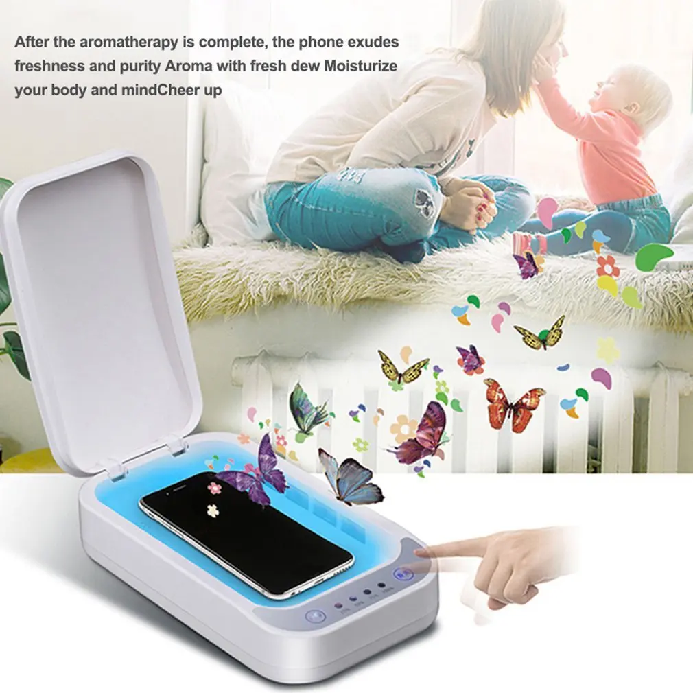 Smart Nano Dengtos Mobiliojo Telefono Kaukė Ultravioletinių Sterilizer UV Telefono Sterilizer Langelį Asmens Dezinfekavimo Kabinetas