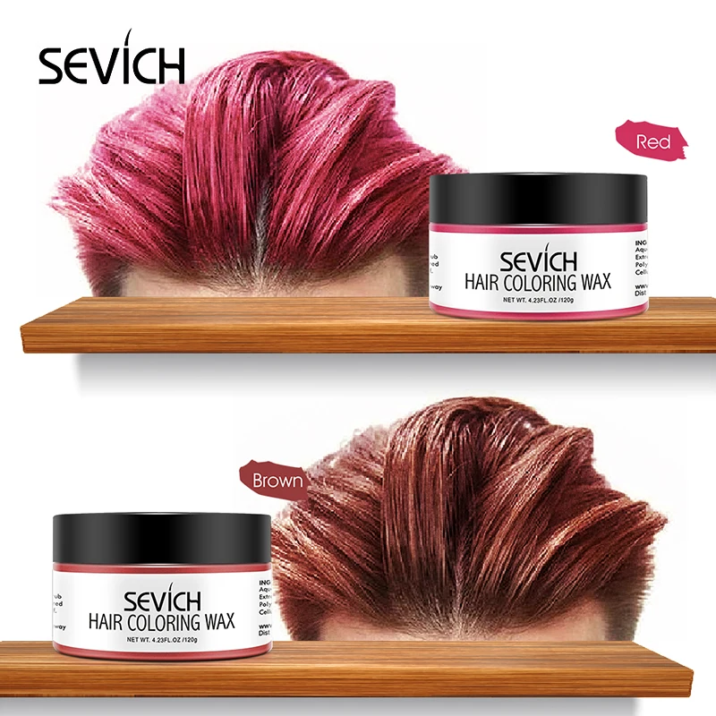 Sevich 120g Unisex 9 Spalvų Plaukų Spalva Vaškas Skirtas Plaukų Formavimo Juoda Spalva Laikinas Plaukų Dažų, Plaukų Vaškas Stiprus Ir Palaikykite Plaukų Molis