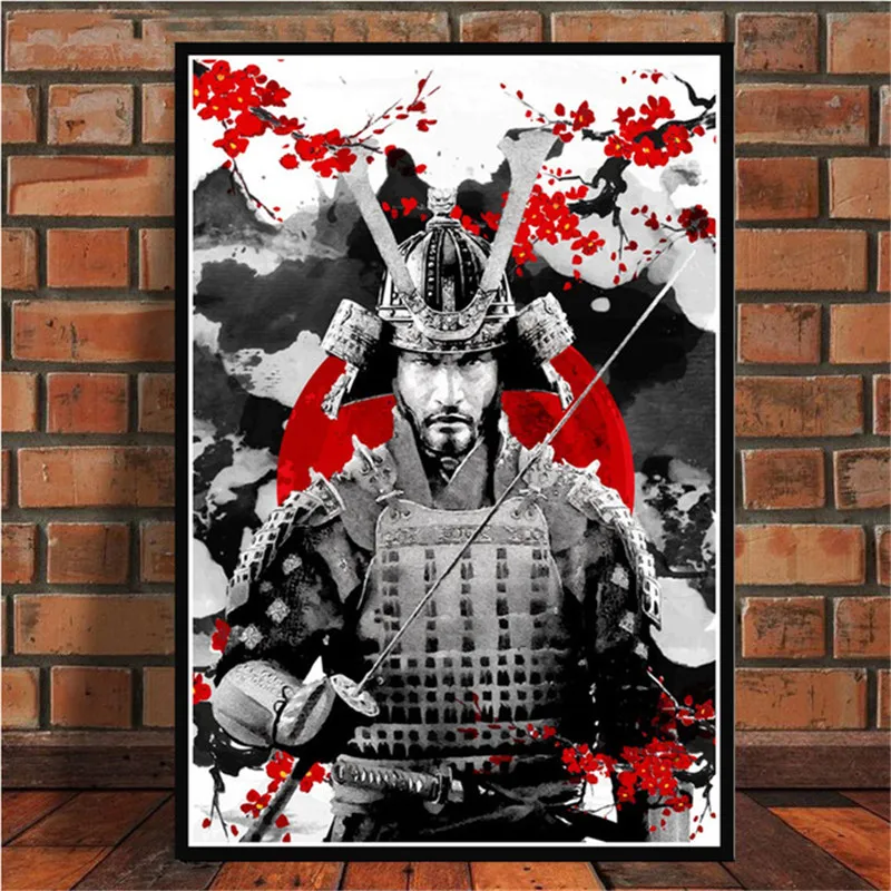 Japonija Bonsa Bushido Samurajus Kanji Drobės Tapybos Plakatai Ir Spausdina Sienos Meno Nuotrauką Kambarį Abstrakčiai Namų Dekoro