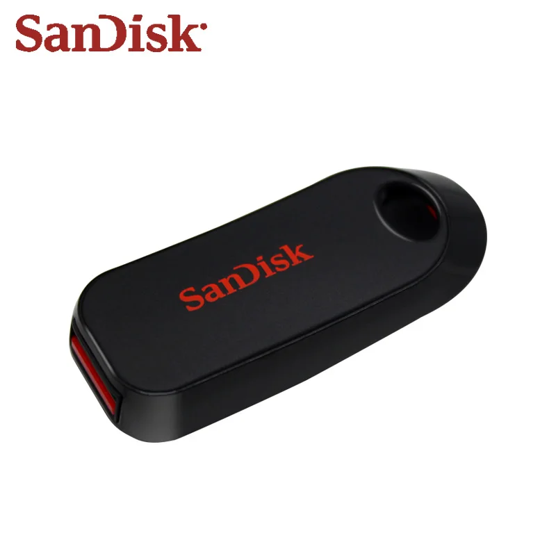 SanDisk CZ62 USB Flash Drive 16GB 32GB 64GB Pen Ratai Pendrive USB 2.0 Flash Drive Reguliuojamas Memory Stick Juoda U Disko