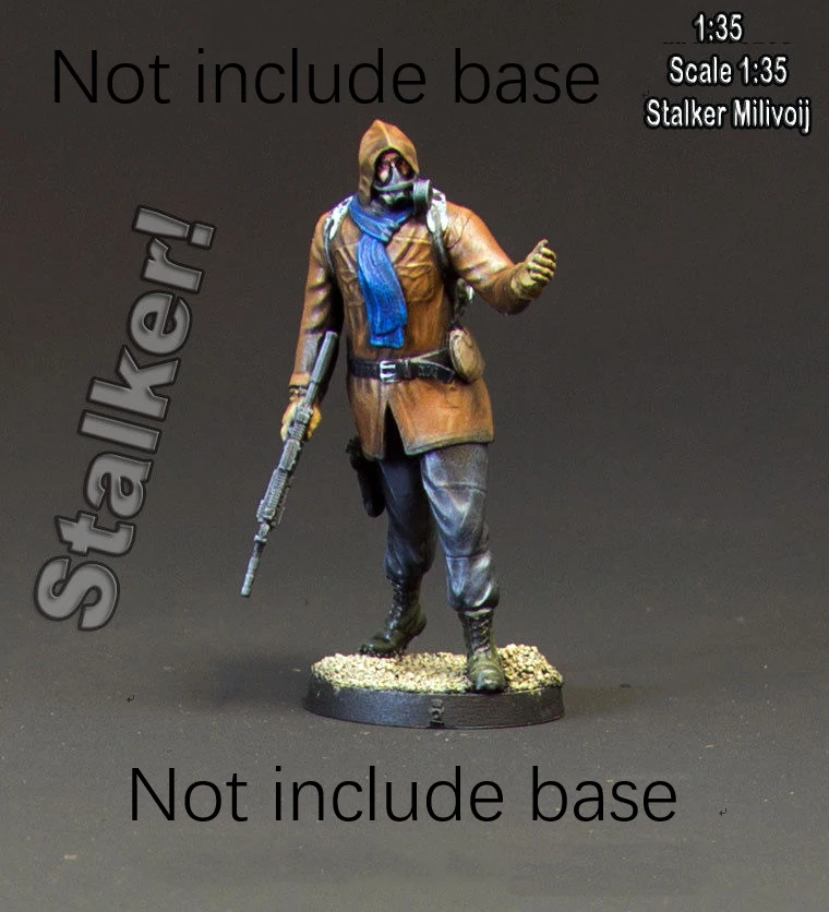 1/35 Stalker Serija - senovės žmogus (1 pav.) žaislas Derva Modelis Miniatiūrų Rinkinys unassembly Unpainted