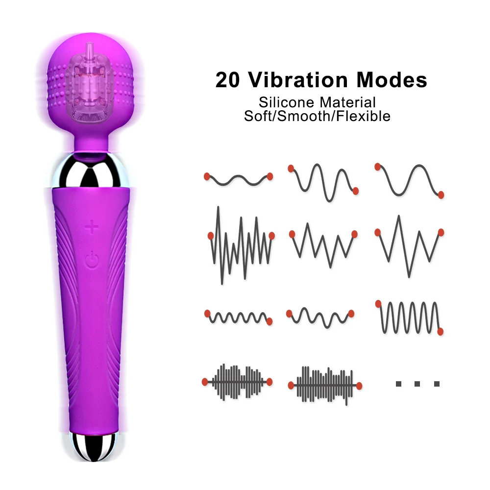 Belaidžio Vibratorių AV Vibratorius Magic Wand Moterų Klitorio Stimuliatorius USB Įkrovimo Massager Sekso Žaislai, Raumenų Suaugusieji