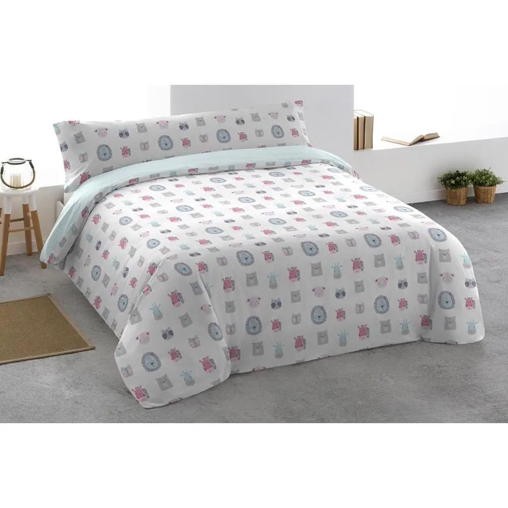 PimpamTex- medvilnės atspausdinti antklode padengti ir pagalvės rinkinys, jaunimo antklode padengti viengulė lova 90 ir 105