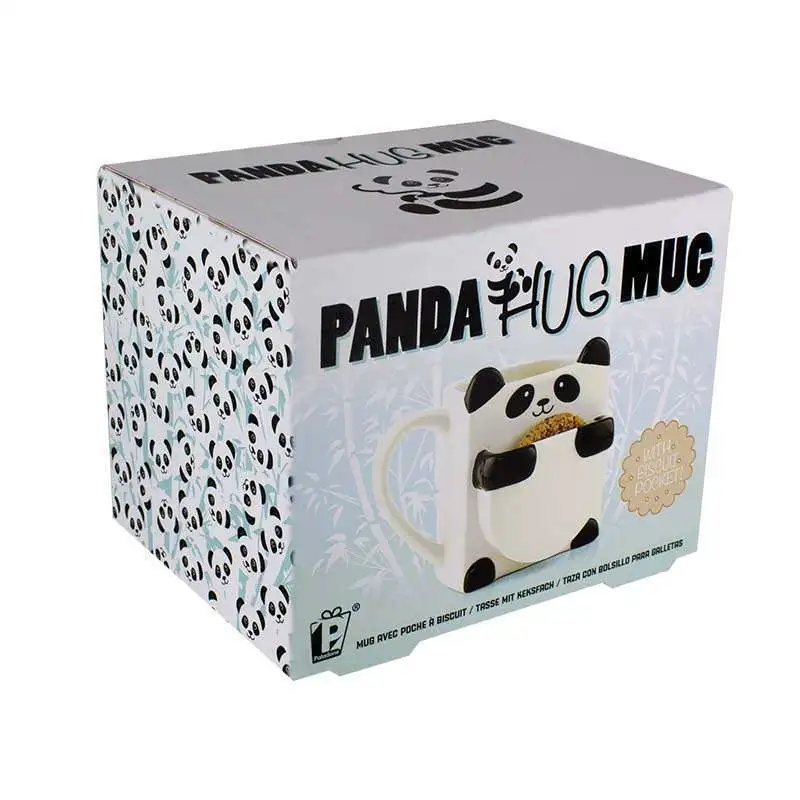 Kūrybos Panda Sausainių keramikinis Puodelis Daugiafunkcinis Pieno Vaikų Pusryčiai Office Animacinių filmų Raudona Panda keramikinis Puodelis Kavos Puodelio