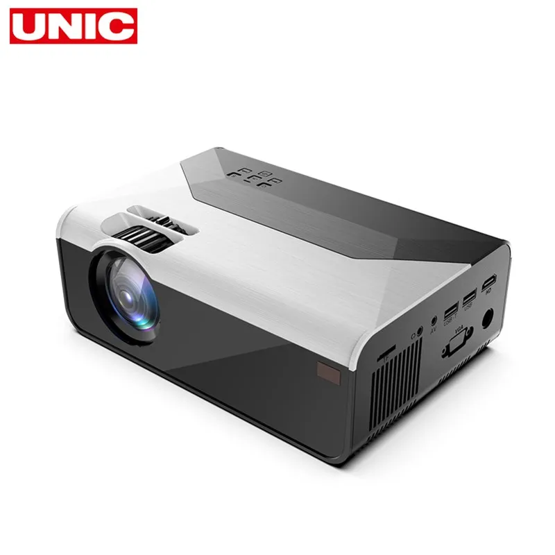 UNIC G08 MINI Projektorius 1280x720P/800x480p Vaizdo Beamer Portable 3D vaizdo Kino Rėmimo 1080P 
