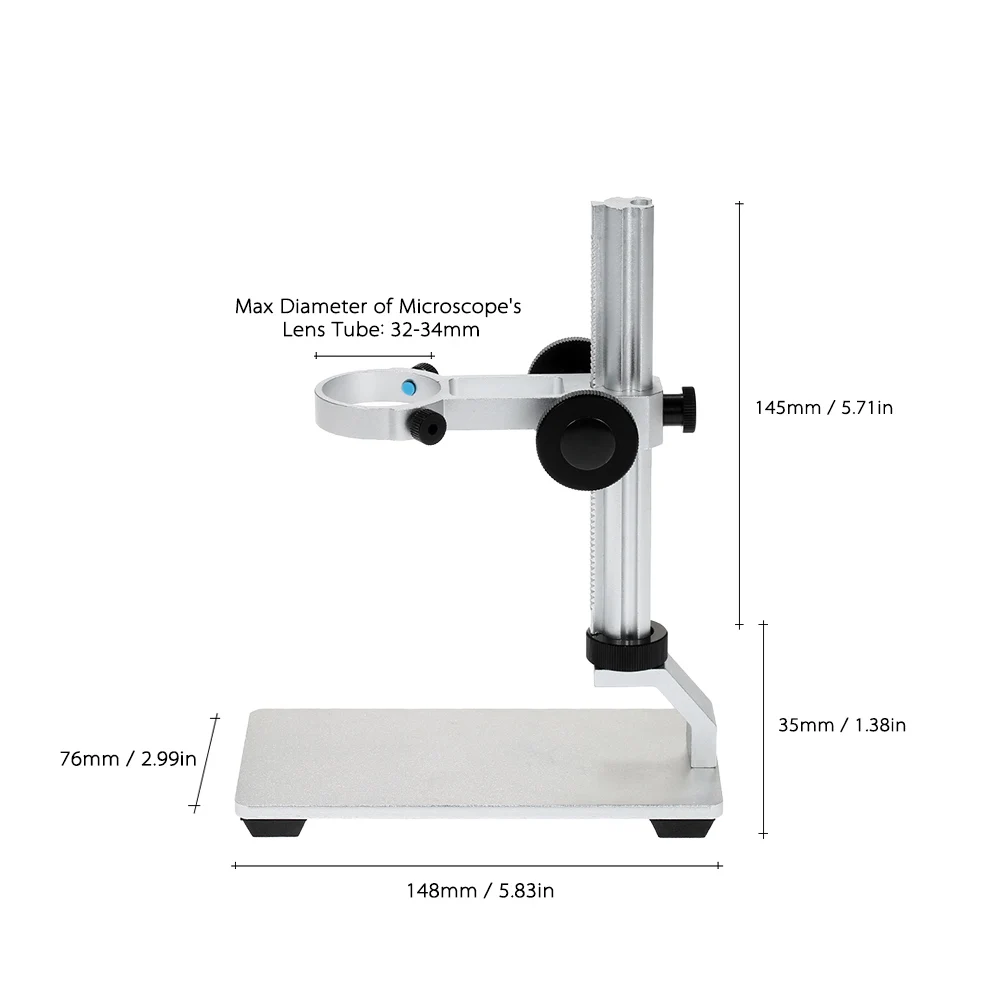 G600 Aliuminio Lydinio Stovas Laikiklis Laikiklis Kėlimo Paramos Skaitmeninio Mikroskopo USB Mikroskopai