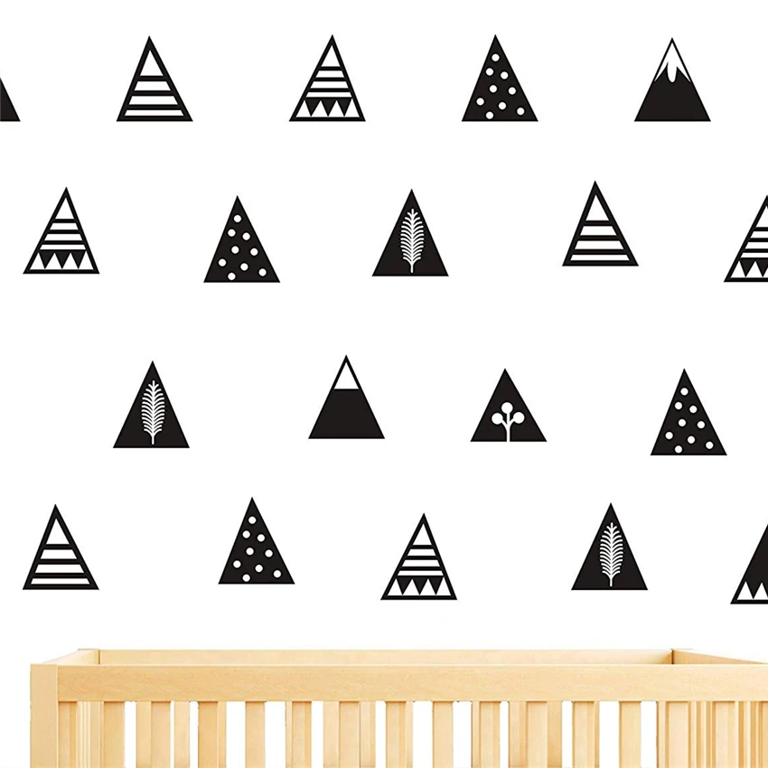 Kalnų Sienos Lipdukai 48pcs 8 Skirtingų Modelis, Nuimamas Vinilo Sienos Lipdukai Kūdikių Vaikai, Berniukas ir Mergaitė, Miegamojo, vaikų Darželio Meno Dekoro
