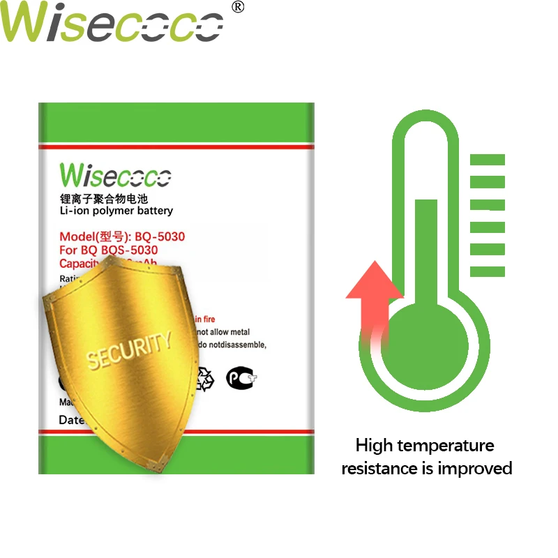 Wisecoco BQ5035 3350mAh Naujai Pagaminti Bateriją BQ BQS 5035 Aksomo Telefono Baterijos Pakeitimas + Sekimo Numerį