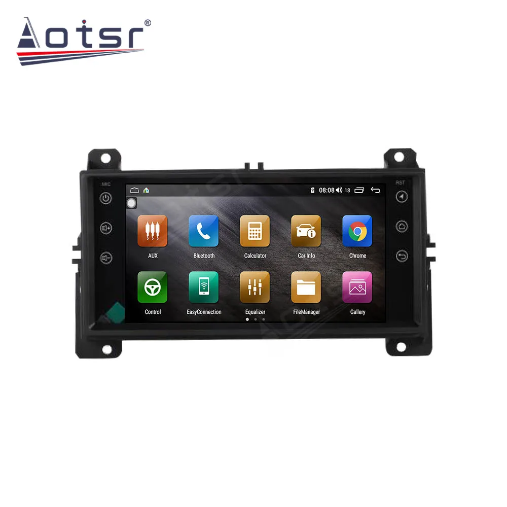 Android 10.0 Touch Screen Automobilio Radijo Jeep Grand Cherokee 2008 + Multimedia Grotuvas GPS Navigacija 6GB+128GB Audio Stereo Vienetas