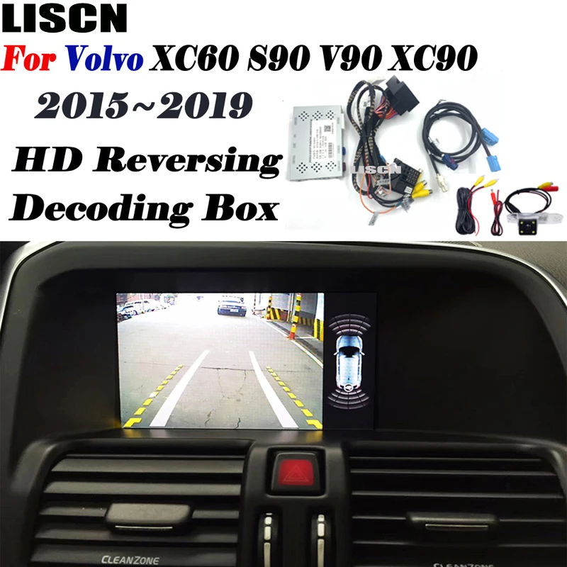 Atbulinės eigos kamera Skirta Volvo XC60 2016 2017 2018 2019 Atsarginę Kamerą Pradinio ekrano Sąsajos adapteris Atnaujinti automobilio Parkavimo kamera