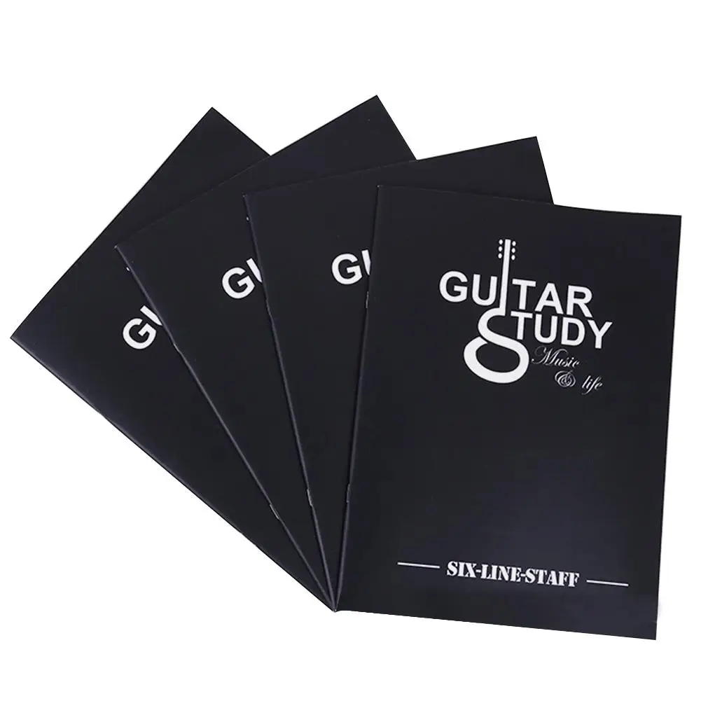 1pc 24 Puslapių Dviejų Pusių Tuščią Gitara Tablature Praktikos Knyga Guitarra Šešių Linija Pratybų sąsiuvinis