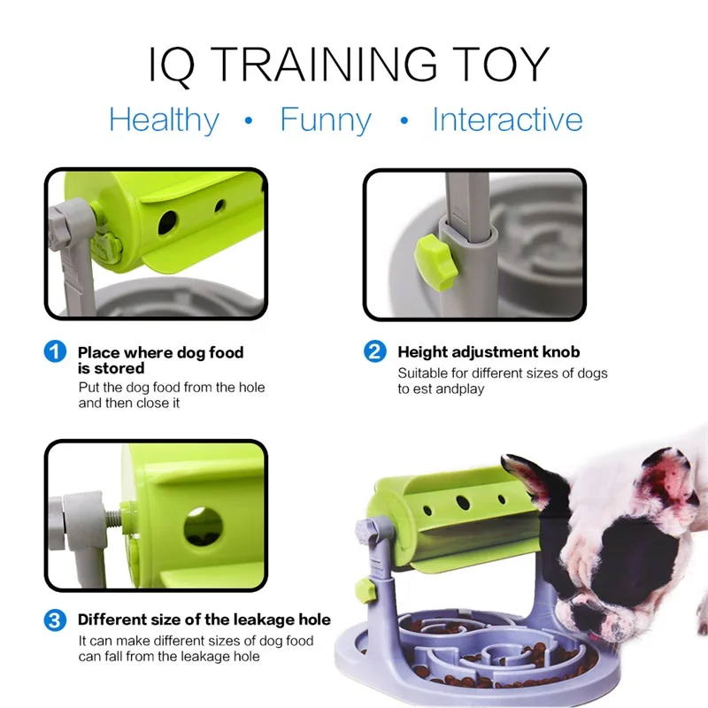 QQQPET Maisto Gydytų Šunų Žaislus, Maisto Finansuojančiojo Švietimo Šuo Dėlionės, Žaislų, Interaktyvios IQ Mokymo Žaidimas Žaislas Stabdžių Droselis Lėčiau Finansuojančiojo
