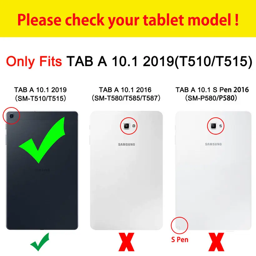 SM-T515 Case For Samsung Galaxy Tab 10.1 2019 T510 T515 SM-T510 Padengti Funda Tablet Animacinių filmų Cute Kačių Drugelis Stovėti Shell 