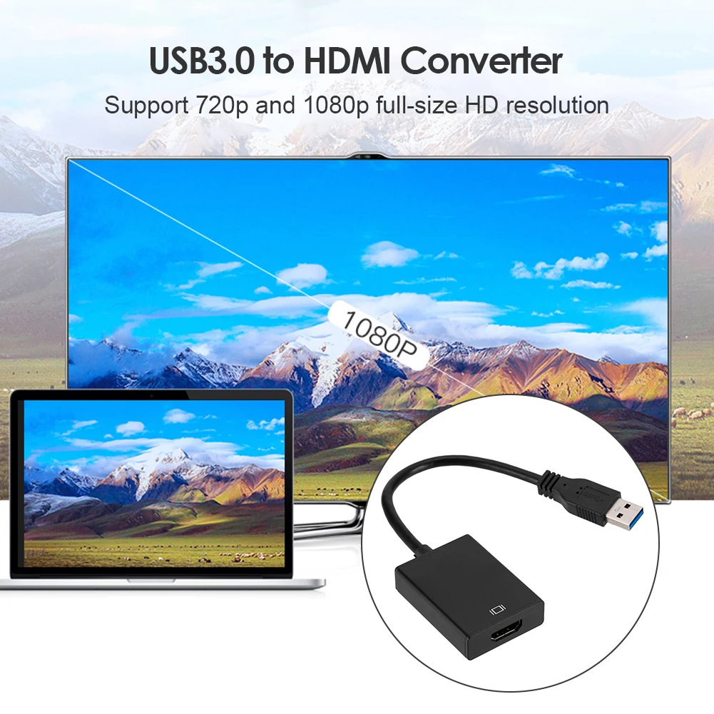 Išorės Vaizdo plokštė Multi Monitorius, Adapteris USB 3.0 prie 1080p HDMI Adapterio Kabelį Vyrų ir Moterų Išorės Grafika Vaizdo plokštė