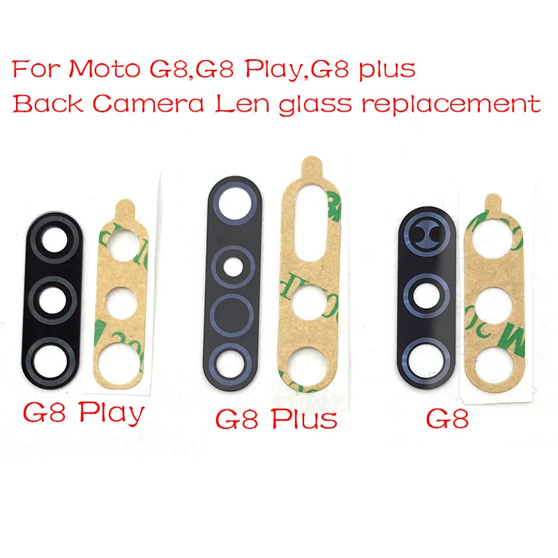 10vnt/Daug, Galiniai Atgal Kameros Stiklo Objektyvo Dangtelis Motorola Moto G8 / G8 Plius / G8 Žaisti Su Ahesive Lipdukas