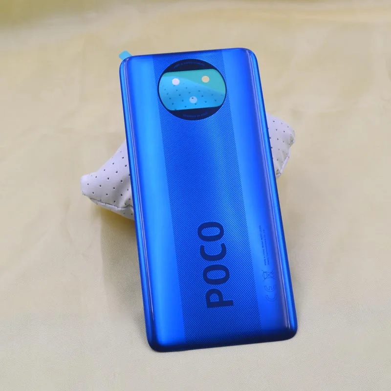 Originalą Xiaomi Poco X3 NFC Baterijos Dangtelis Galinio Stiklo Skydelis Galinis Korpusas Atveju Xiaomi Poco X3 Baterijos Dangtelis