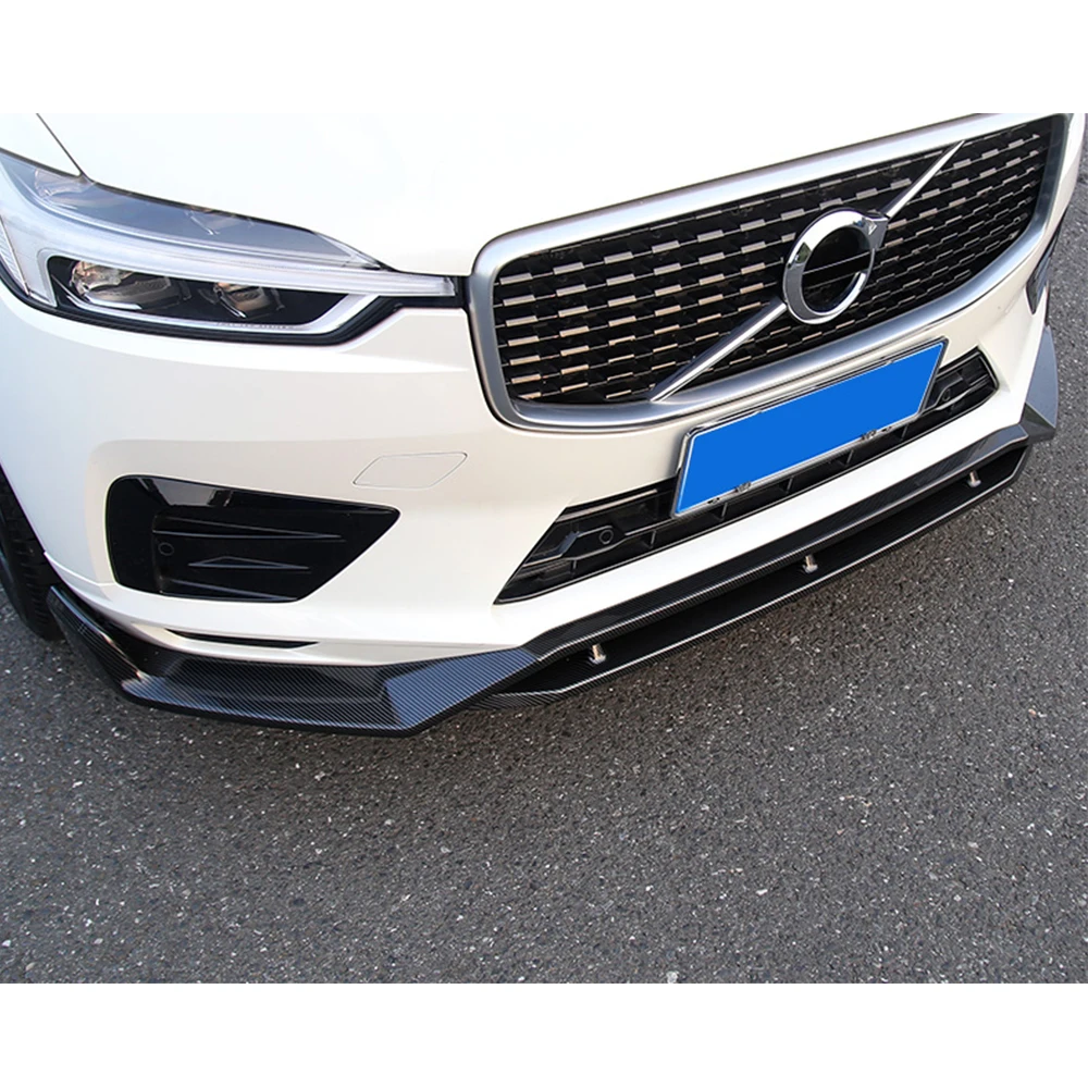Priekinio Buferio Lip Spoileris Skaldymo Volvo XC60 2018 - 2020 M. ABS Blizgus Juodas Anglies Ieškoti