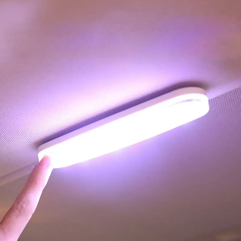 Universalus Automobilio Salono Lemputė USB Įkrovimo Skaitymo Šviesos Magnetinis LED Automobilių Stiliaus Nakties Šviesos Automobilio Lubų Lempa