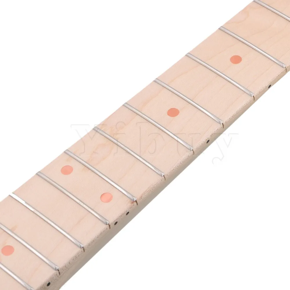 Yibuy 675 x 95mm Medienos Spalva 6 eilutę 22 Skirsniai Klevas Fingerboard Kairę Ranka Elektrinės Gitaros Kaklo