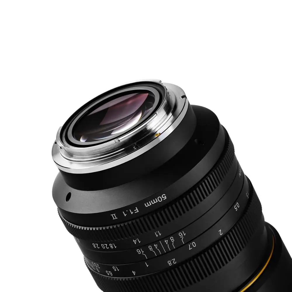 KamLan 50mm f1.1 II APS-C didelę Diafragmą Rankinio Fokusavimo Objektyvas Mirrorless Fotoaparatai, vaizdo Kameros Objektyvas Canon 