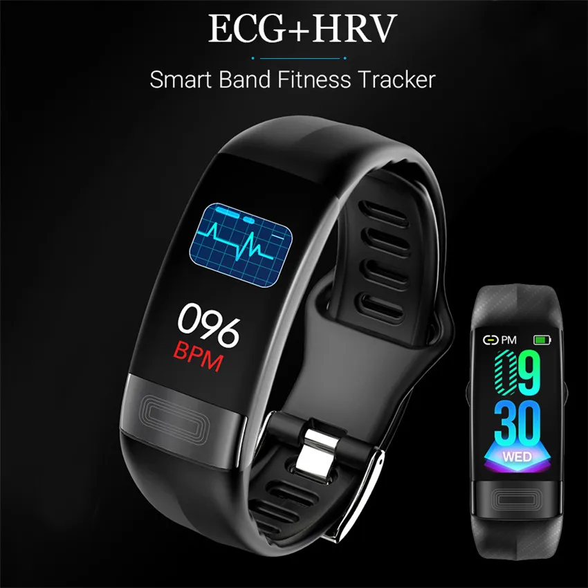 EKG PPG HR/BP Smart Watch Band 24 Valandas Stebėti Reloj Vyrų/Moterų Smartwatch 