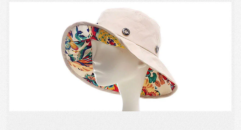 Vasaros Skrybėlės Moterims 2018 Mados Dizaino Gėlių, Sulankstomas Kraštais Saulės Skrybėlę UV Apsauga didelis kraštų beach sun skrybėlės lauko