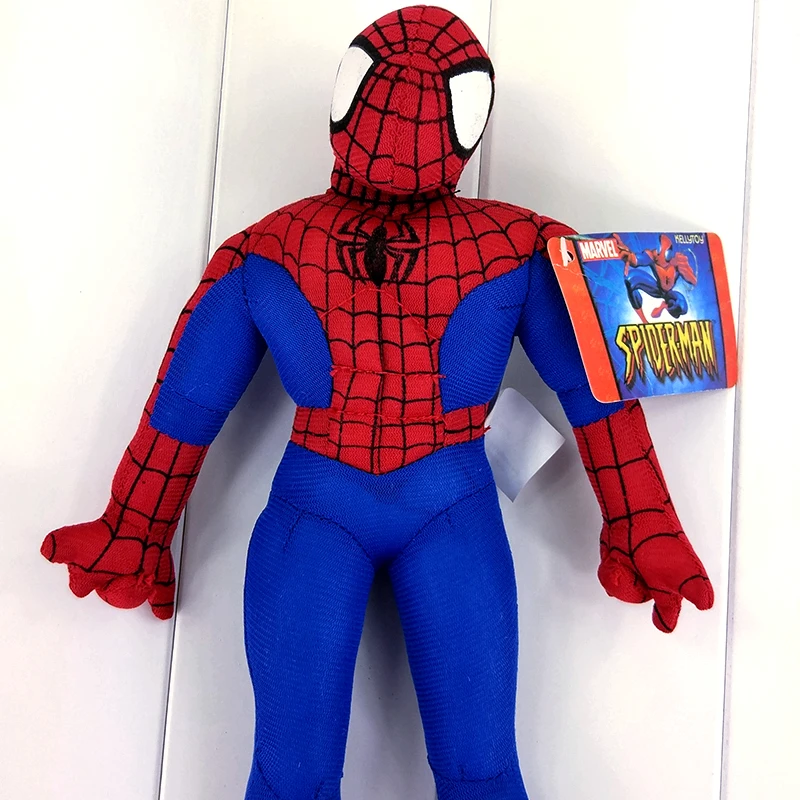 30cm Superherojus Žmogus-Voras Pliušinis Žaislas žmogus-Voras Peter Parker Nuostabi Žmogus-Voras Įdaryti Lėlės Su Žyma