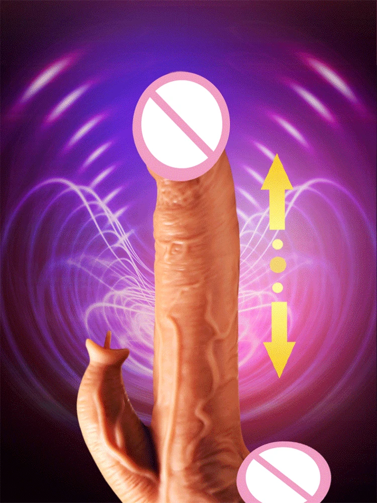 Nekilnojamojo Elektros Dildo Kalba Clit Vibratorius Moterims Šildymo Teleskopinis Dildo Vibrador sekso žaislas Suaugusiųjų Intymių Erotinių Prekių Mašina