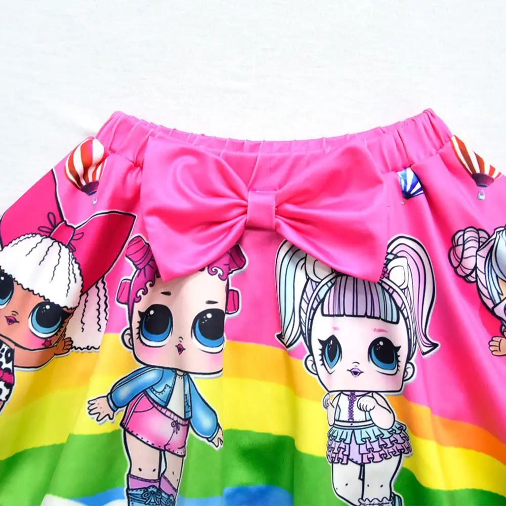 2020 Bamblys Merginos Lol maudymosi kostiumėlį Mielas Animacinių filmų Spausdinti Maudymosi Kostiumai Vaikams, Kūdikių maudymosi Kostiumėliai, Vaivorykštė Bikini Vaikai Paplūdimio Drabužiai Mergaitėms