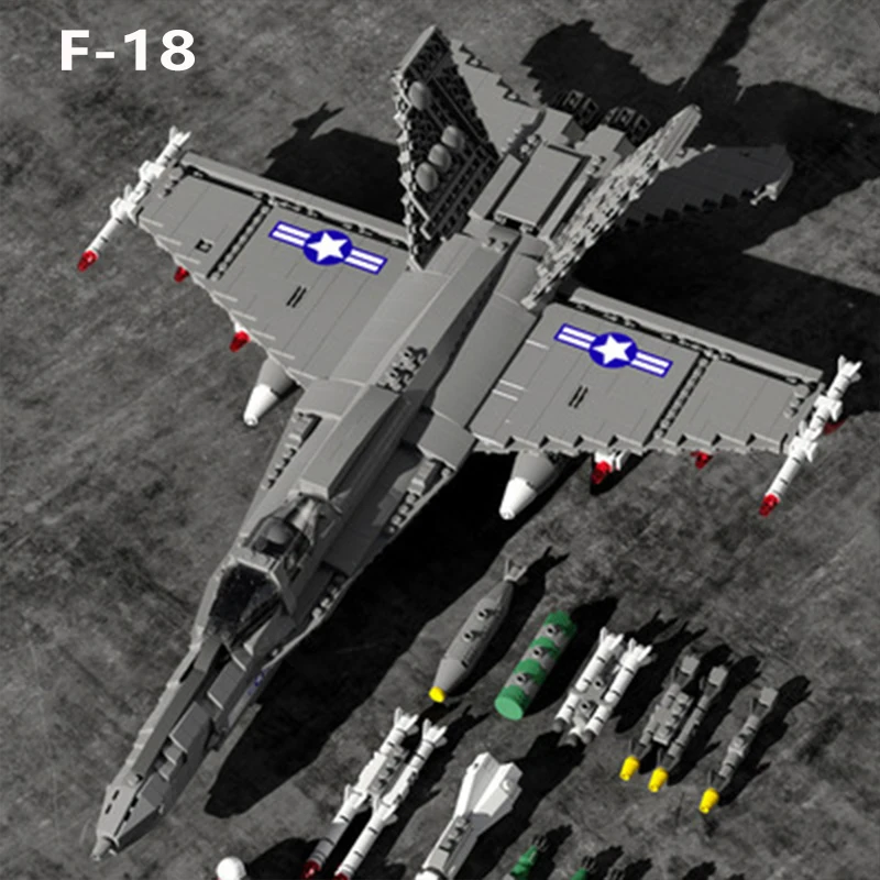 2020 Naujų Karinių Naikintuvų Serijos Statybiniai Blokai, Plytos F-22 Raptor 