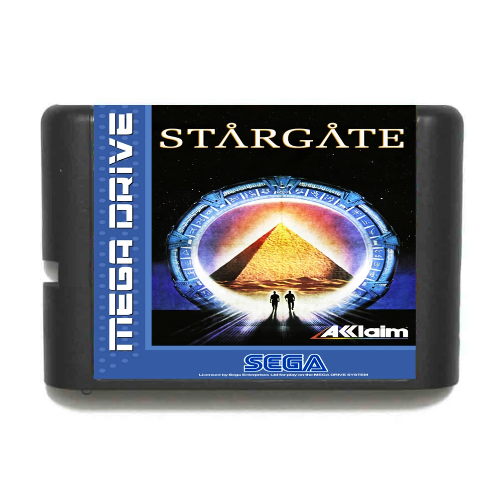 Žvaigždžių vartai 16 bitų MD Žaidimo Kortelės Sega Mega Drive Genesis