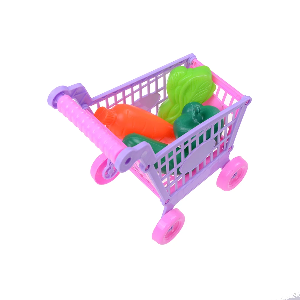 1Set Vaikų prekybos centruose, Pirkinių Krepšelį, Su Pilna Bakalėjos Maisto Vaikams Apsimesti Žaisti Žaislas Virtuvės Žaislai