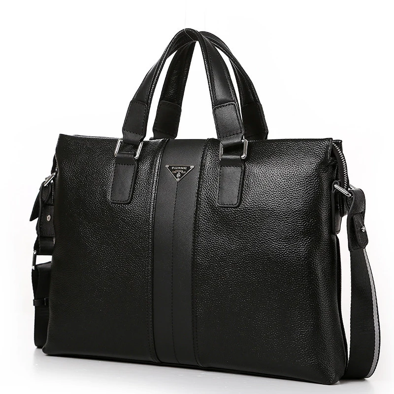P. kuone mados prabangos prekės ženklo vyrai maišas natūralios odos rankinės pečių krepšiai, verslo vyrų krepšys nešiojamojo kompiuterio krepšys
