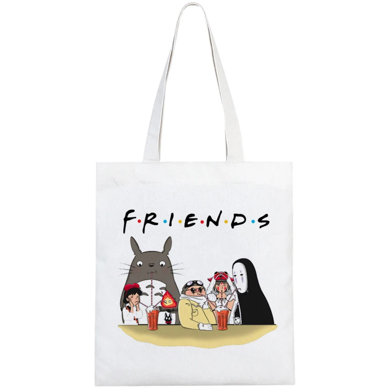 Studio Ghibli pirkinių krepšys bolsas de tela pirkinių shopper nešti perdirbti krepšys, rankinė, krepšys reciclaje ecobag nešti sacolas