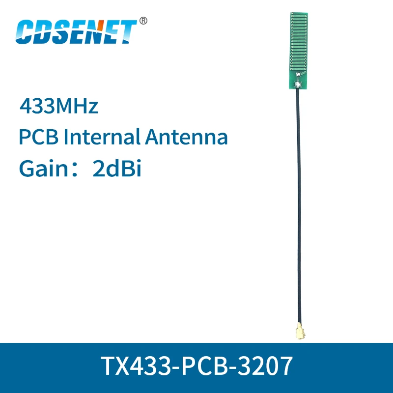 10pc/daug PCB Antenos FPC 433MHz Įvairiakryptė 2dbi TX433-PCB-3207 Įvairiakryptė 4g Antena