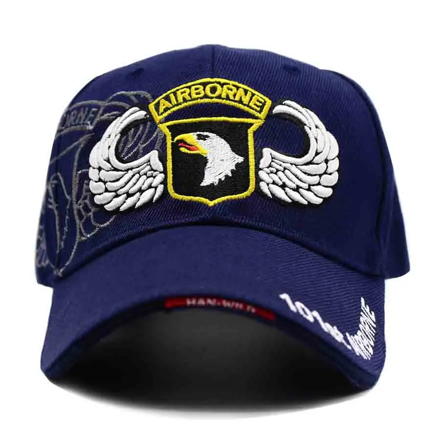 LIBERWOOD JAV Armijos 101st Airborne Division skrybėlę bžūp Screaming Eagles Oro Pajėgų kepurės Taktinis Operatoriaus skrybėlės Vyrų Siuvinėjimo juoda