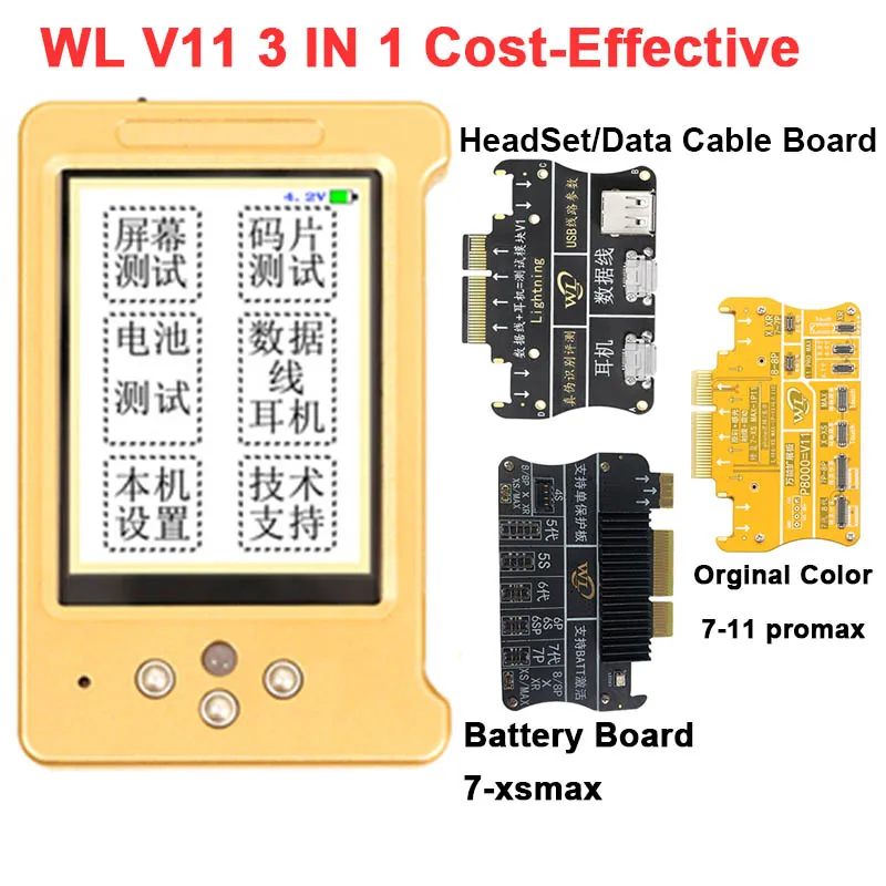 WL V11 LCD Ekrano Originalią Spalvą/Vibracijos/Touch Baterijos Heatset Duomenų Kabelis Remonto Programuotojas Telefono 11 Pro max Pro 11 XSmax