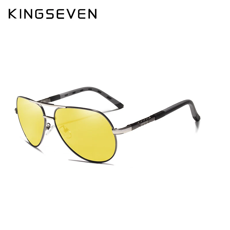 KINGSEVEN Vyrų Derliaus Aliuminio Poliarizuoti Akiniai nuo saulės Classic Prekės ženklo Saulės akiniai Danga Objektyvas Vairavimo Atspalvių Vyrams/Wome
