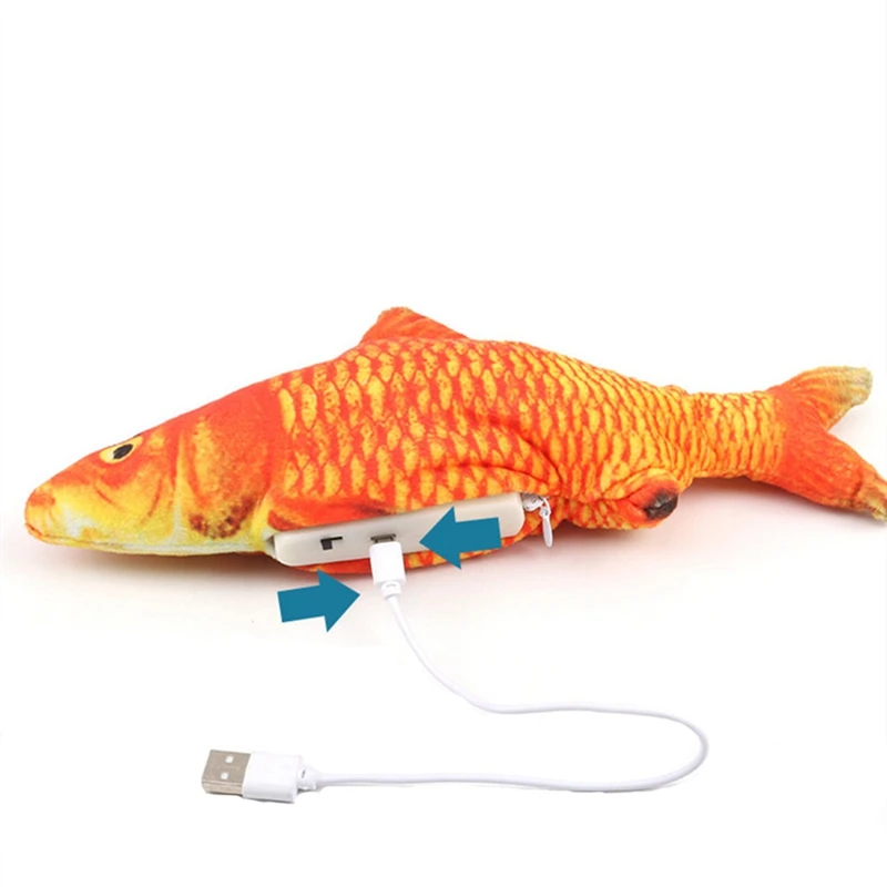 Elektroninių Naminių Kačių Žaislas Elektros USB Įkrovimo Modeliavimas Žuvų Žaislai, Šunų Kačių Kramtomoji Žaisti Kramtymas Prekes