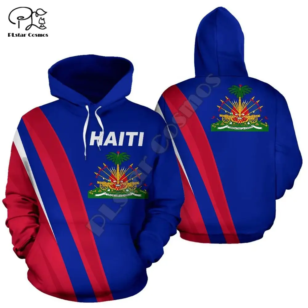 Vyrų, Moterų, Haitis Karibų Jūros spausdinti 3D Hoodies Juokinga šalies vėliava, Palaidinukė Mados Gobtuvu ilgomis Rankovėmis unisex harajuku Megztinis
