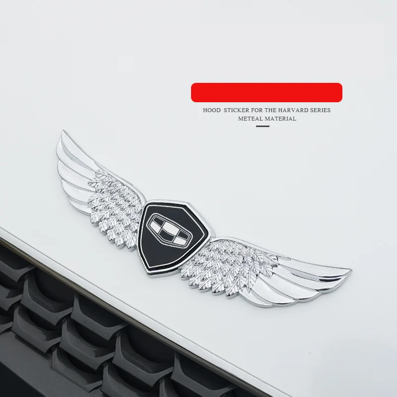 3D metalo ženklas automobilio kapoto angelas emblema lipdukas, Skirtas Geely coolray SX11 GS X7 Azkarra Atlas SY11 Automobilio kapoto angelas emblema lipdukas
