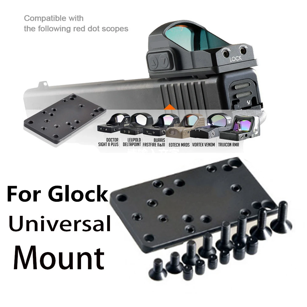 Taktinis Galiniai Akyse Taikymo Sritis Plokštė Bazės Mount Red Dot Taikymo Sritis Mount Adapteris Universalus Glock
