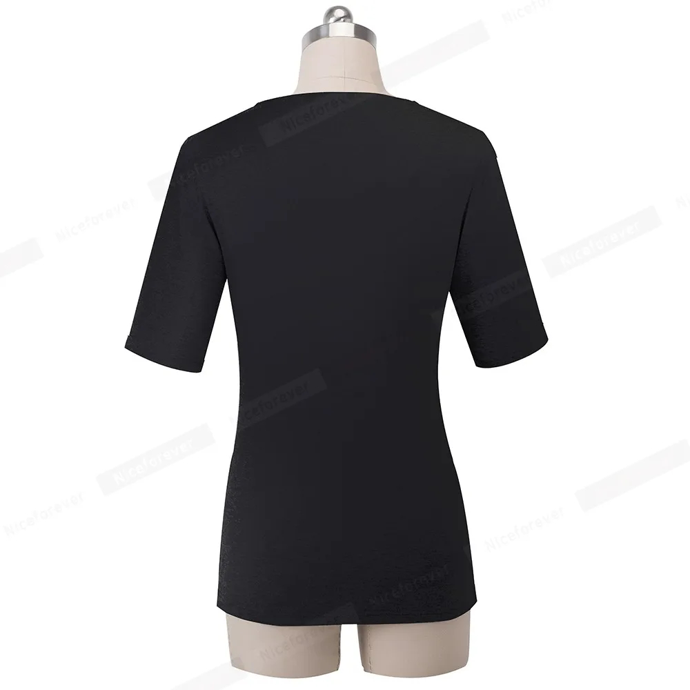 Gražus-Amžinai Atsitiktinis Trumpas Kratinys, t-marškinėliai trumpomis Rankovėmis Stilingas Pusės Split Moterų Moterų Vasaros Tees viršūnes T040