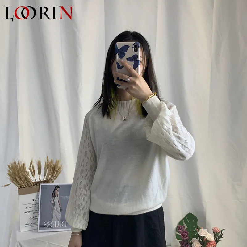 Lorin Moterų Megztinis Rudenį, Žiemą Atsitiktinis Tuščiaviduriai Iš Seksualus Mados jumper O-kaklo Megztinis moteriška