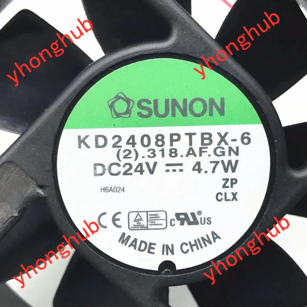 SUNON KD2408PTBX-6 (2).318.AF.GN DC 24V 4.7 M 3-Wire 80x80x25mm Serverio Aušinimo Ventiliatorius