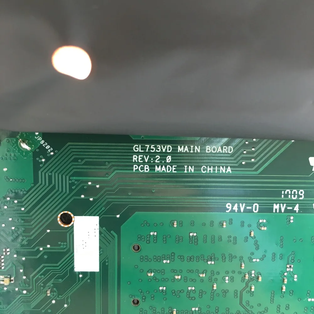 KEFU Nešiojamojo kompiuterio motininė plokštė, skirta ASUS ROG GL753VD originalus mainboard I7-7700HQ GTX1050M-4G