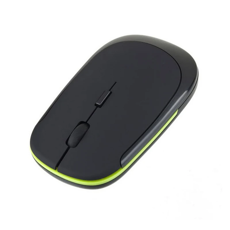 Mini Belaidė Optinė Pelė, USB Imtuvas 2.4 GHz Pelė, Nešiojamas, Nešiojamasis Kompiuteris Nešiojamas Pelės Kompiuterio Pelės Pelės Juoda