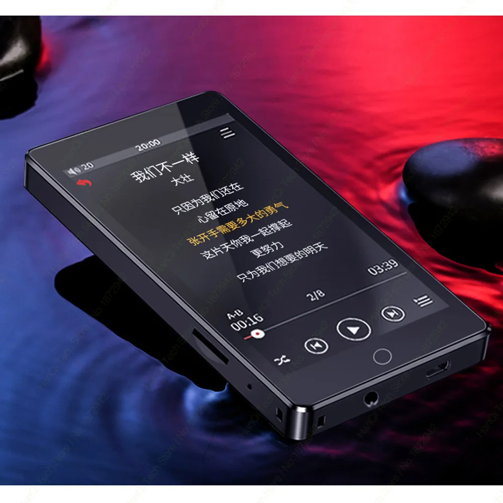 RUIZU H1 Jutiklinis Ekranas, MP3 Grotuvas, Bluetooth, 8 GB Muzikos Grotuvas Paramos FM Radijo Įrašymas E-knyga, Su Built-in Speaker
