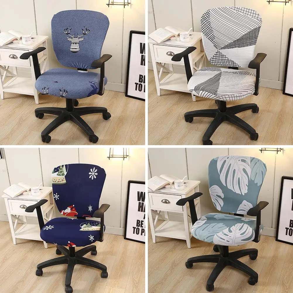 Kompiuteris Biuro Kėdė Padengti forras de cadeiras Tampus Dekoratyvinis Kėdės Apima Universaliųjų Swivel Chair Cover 